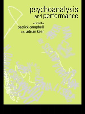 cover image of Psychoanalysis and Performance
